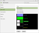 Windows High contrast settings