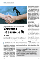 »Vertrauen ist das neue Öl« in iX 03/2021 »Vertrauen ist das neue Öl« in iX 03/2021
