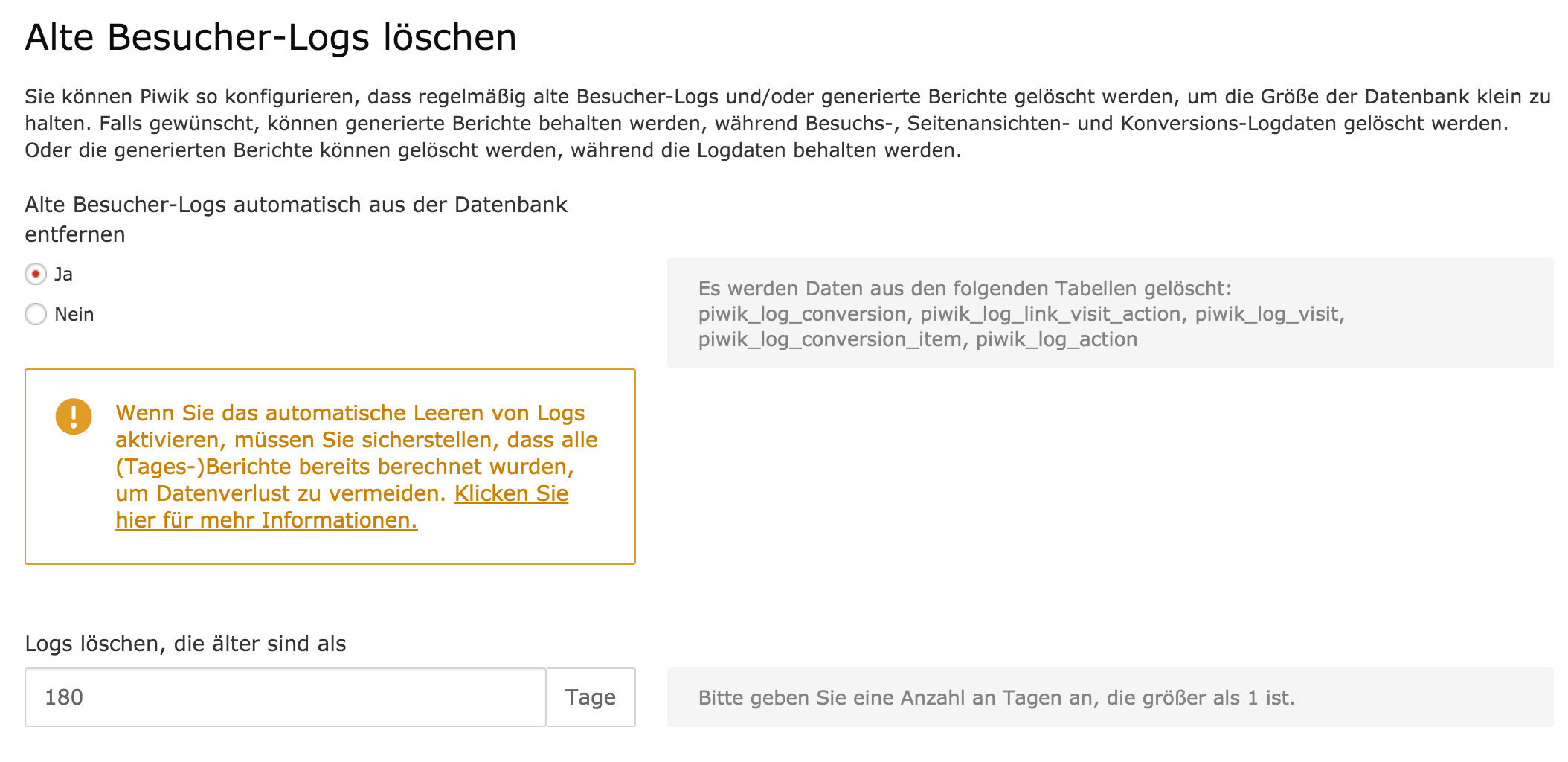 piwik-admin-privacy-2.png Matomo Administration Privatsphäre Log-Dateien löschen